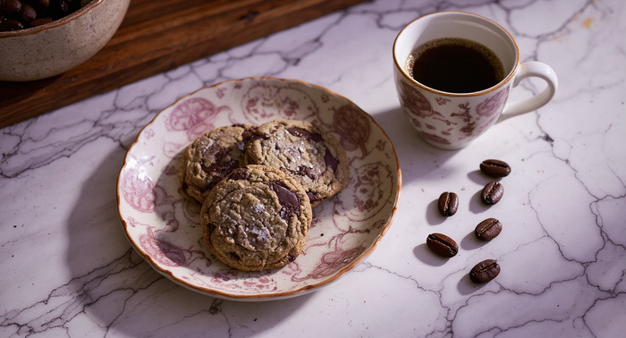 Espresso Chocolate Cookies with  Colombian Chocolate