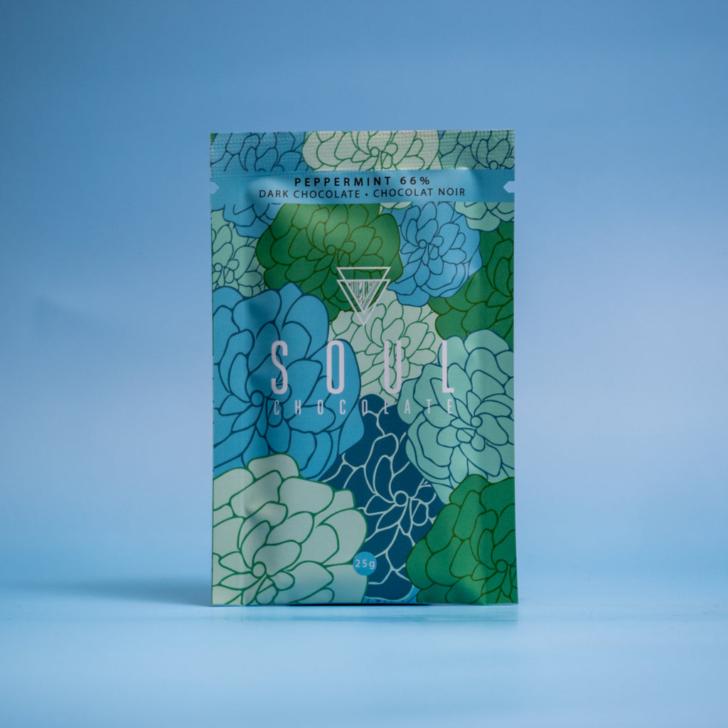 Peppermint bark chocolate bar with refreshing mint pieces - after eight style premium mint chocolate